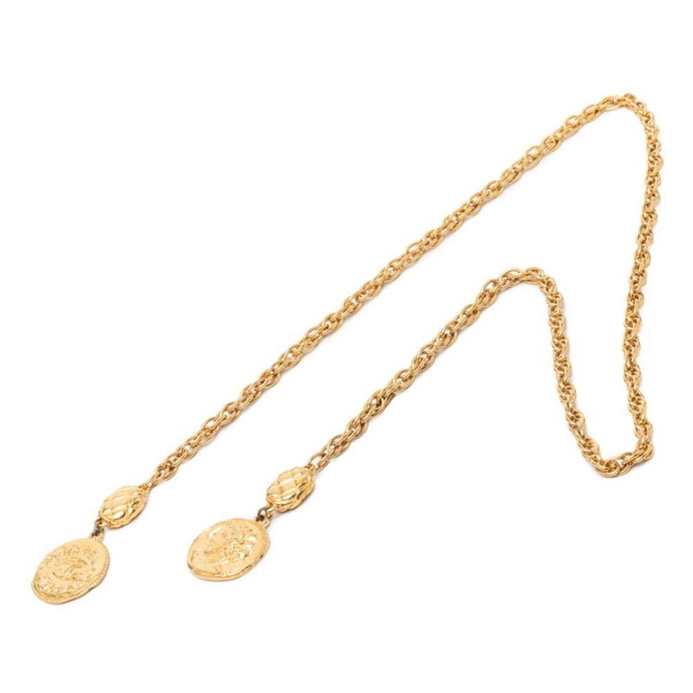 CHANEL Gold Logo Necklace - Picture 1 of 3